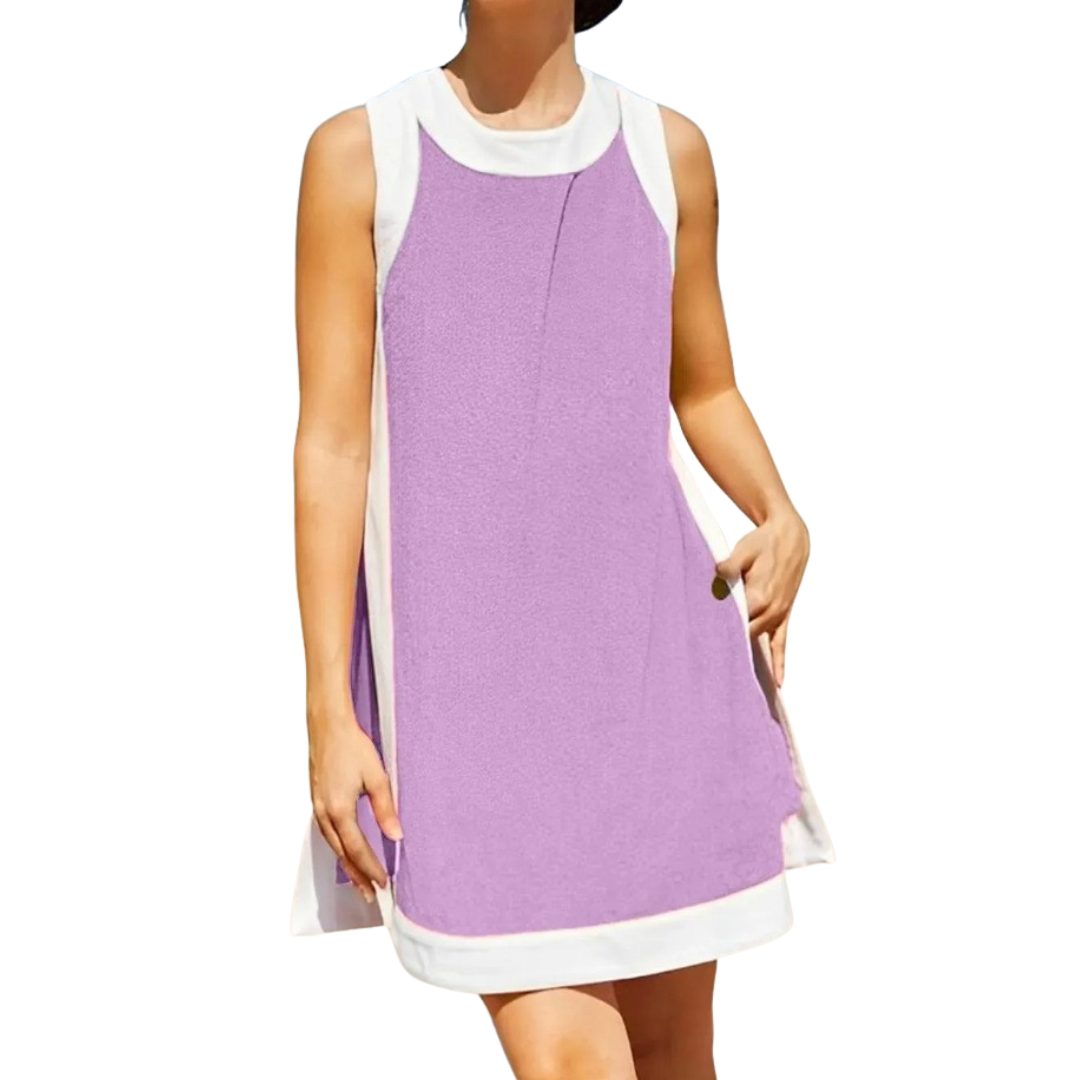 JOLINDA™ – Breezy Color Block Shorts Set